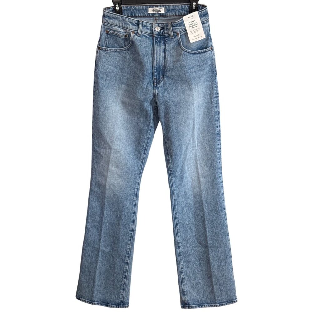 Madewell Curvy Relaxed Bootcut Jeans~Size 28~Stone Wash Blue Denim NWT L4 10